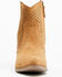 Image #4 - Dingo Women's Miss Priss Suede Booties - Round Toe, Camel, hi-res