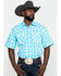Image #1 - Wrangler 20X Men's Advanced Comfort Plaid Short Sleeve Western Shirt , , hi-res