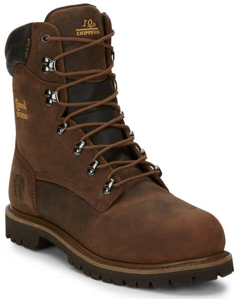 Image #1 - Chippewa Men's Heavy Duty Steel Toe Work Boots, Bark, hi-res