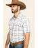 Image #3 - Cody James Men's Neon Glow Plaid Short Sleeve Western Shirt , , hi-res