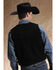 Image #2 - Roper Men's Suede Vest, Black, hi-res