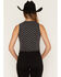 Image #4 - Ashley Women's Boot Barn Exclusive Polka Dot Print Tie-Front Denim Vest, Black, hi-res