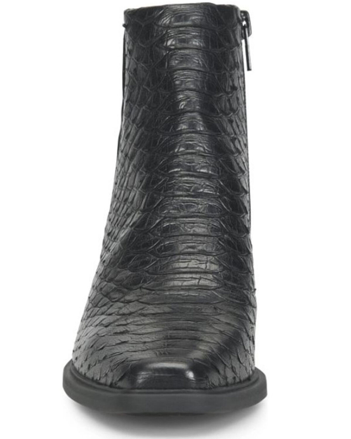 Image #5 - Born Women's Aiken Snakeskin Print Booties - Snip Toe, Black, hi-res