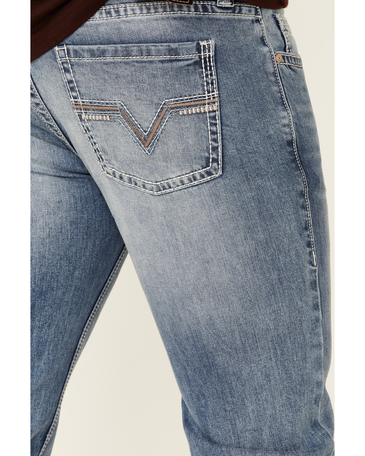 Image #2 - Rock & Roll Denim Men's Light Vintage Revolver Stretch Slim Straight Jeans, , hi-res