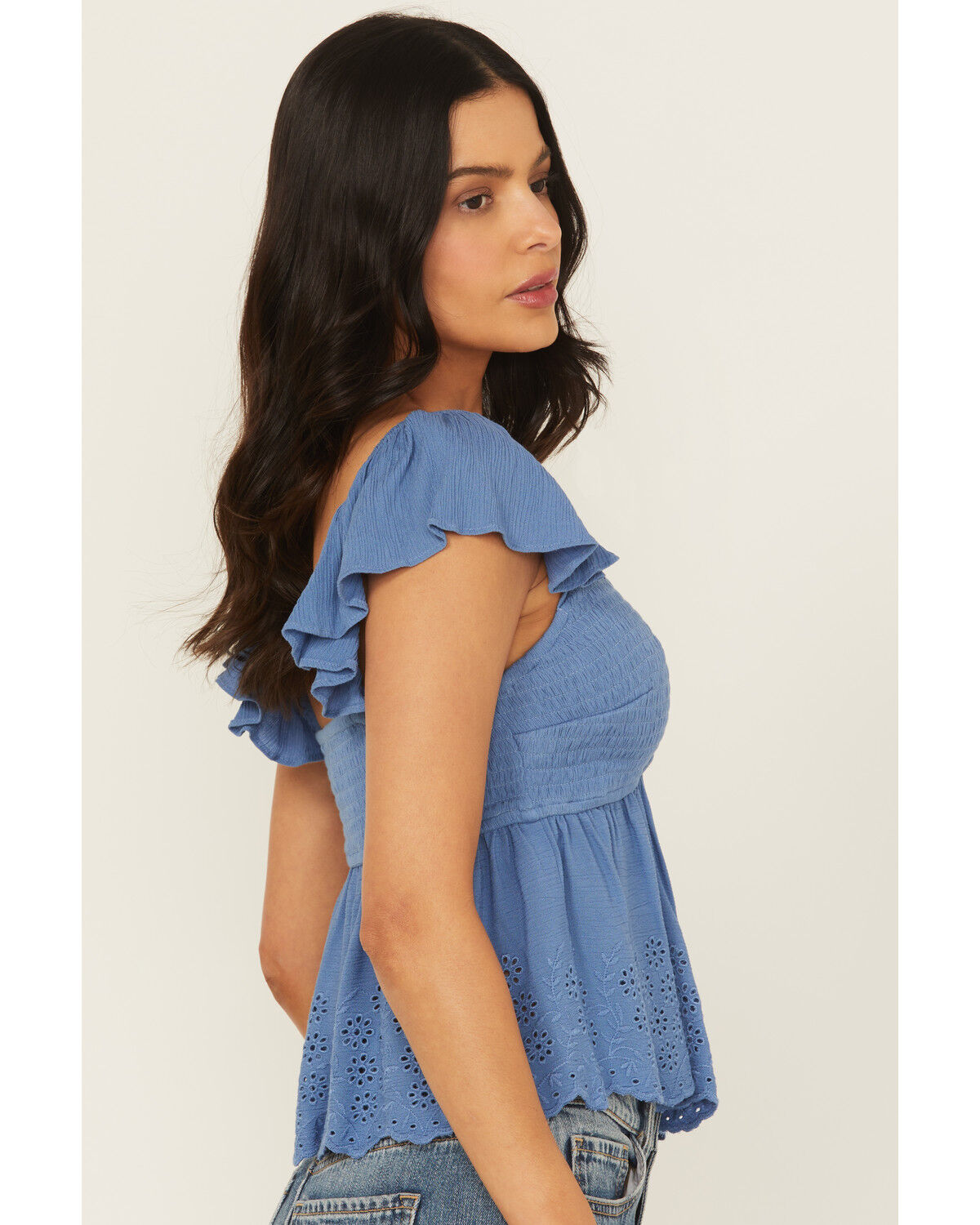 Cleo + Wolf Women's Elizabeth Peplum Top