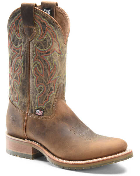 Double H Men's Jaison Western Boots - Round Toe, Tan, hi-res