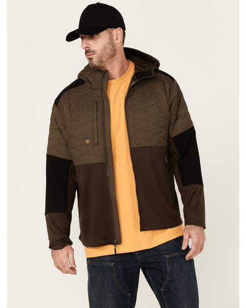 Ariat Men's Rebar Wren Cloud 9 Insulated Zip-Front Work Jacket , Brown