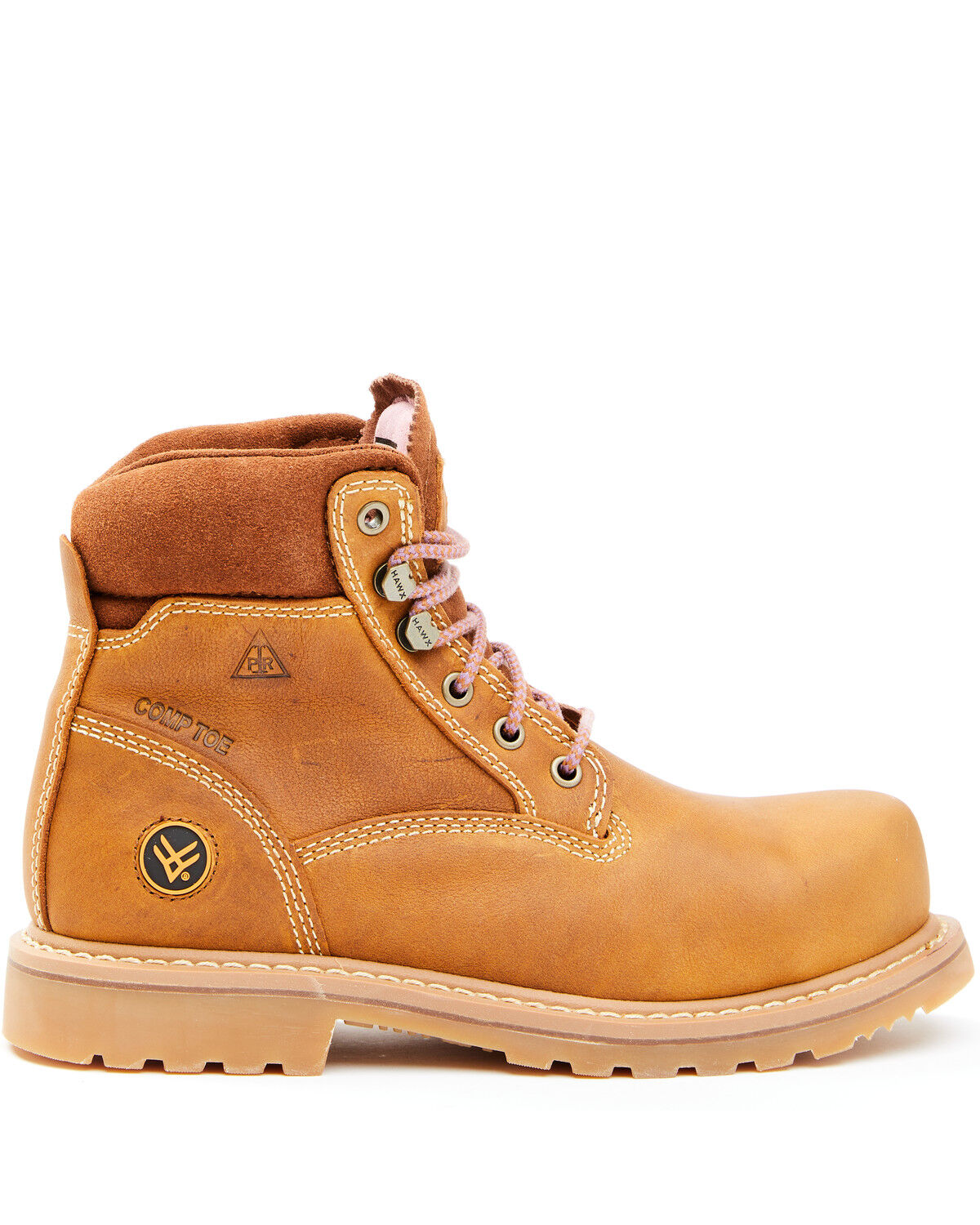 Image #2 - Hawx Women's 6" Trooper Work Boots - Composite Toe, Tan, hi-res