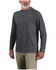 Image #2 - Carhartt Men's Force Sun Defender&trade; Lightweight Long Sleeve Hooded Graphic T-Shirt, Grey, hi-res