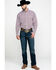 Image #6 - George Strait by Wrangler Men's Red Geo Print Long Sleeve Western Shirt , , hi-res