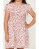 Image #3 - Shyanne Girls' Ditsy Printed Mini Dress, Ivory, hi-res