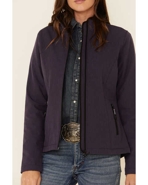 Image #3 - Roper Women's Purple Softshell Bonded Fleece Lined Jacket , , hi-res