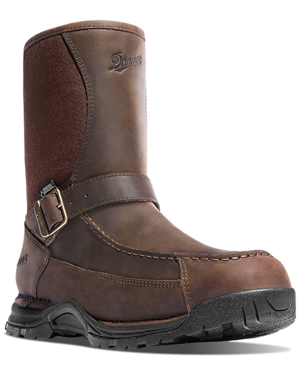 Danner Men's Sharptail Rear Zip-Up Waterproof Work Boots - Soft Toe, Brown, hi-res