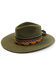 Marco Delli Green Trompo Textile Leather Band Western Wool Felt Hat , Olive, hi-res
