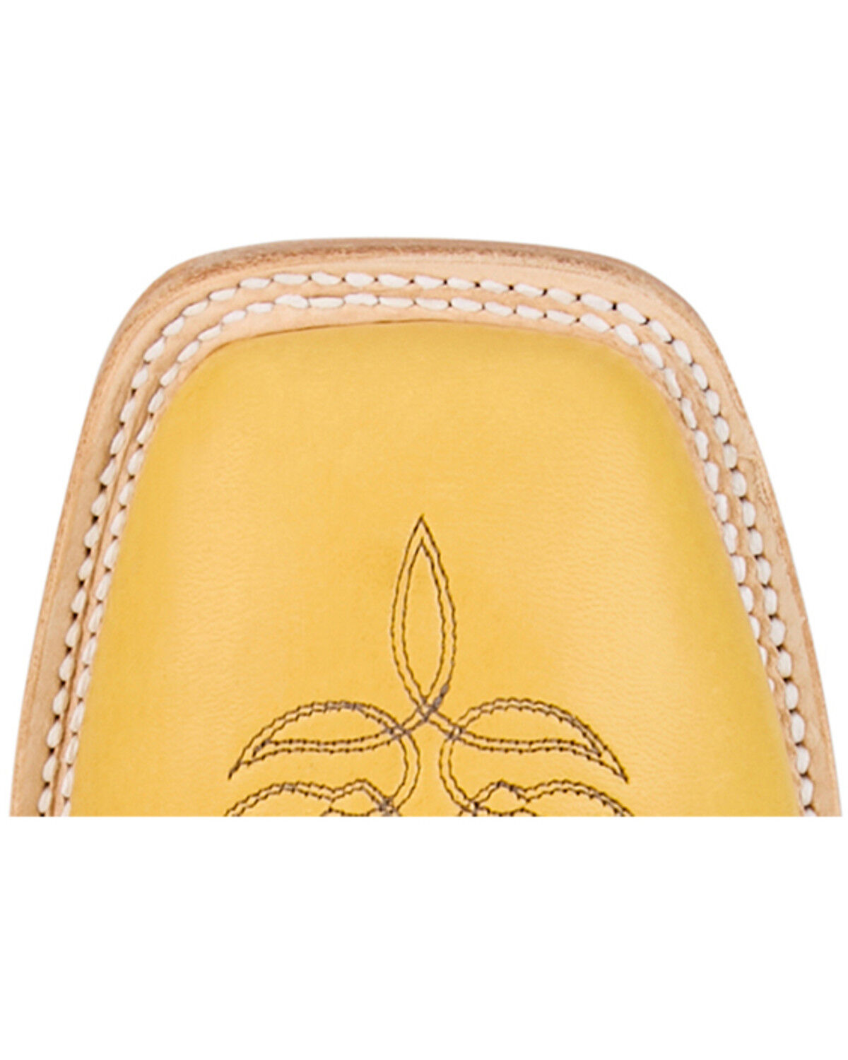 Image #6 - Justin Men's Deerskin Western Boots - Square Toe, Yellow, hi-res