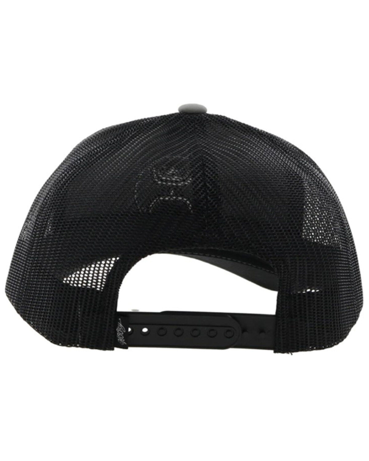 Image #2 - Hooey Men's Classic Embroidered Logo Trucker Cap, Grey, hi-res