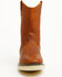 Image #4 - Hawx Men's Pull-On Barnyard Leather Work Boots - Soft Toe, Tan, hi-res