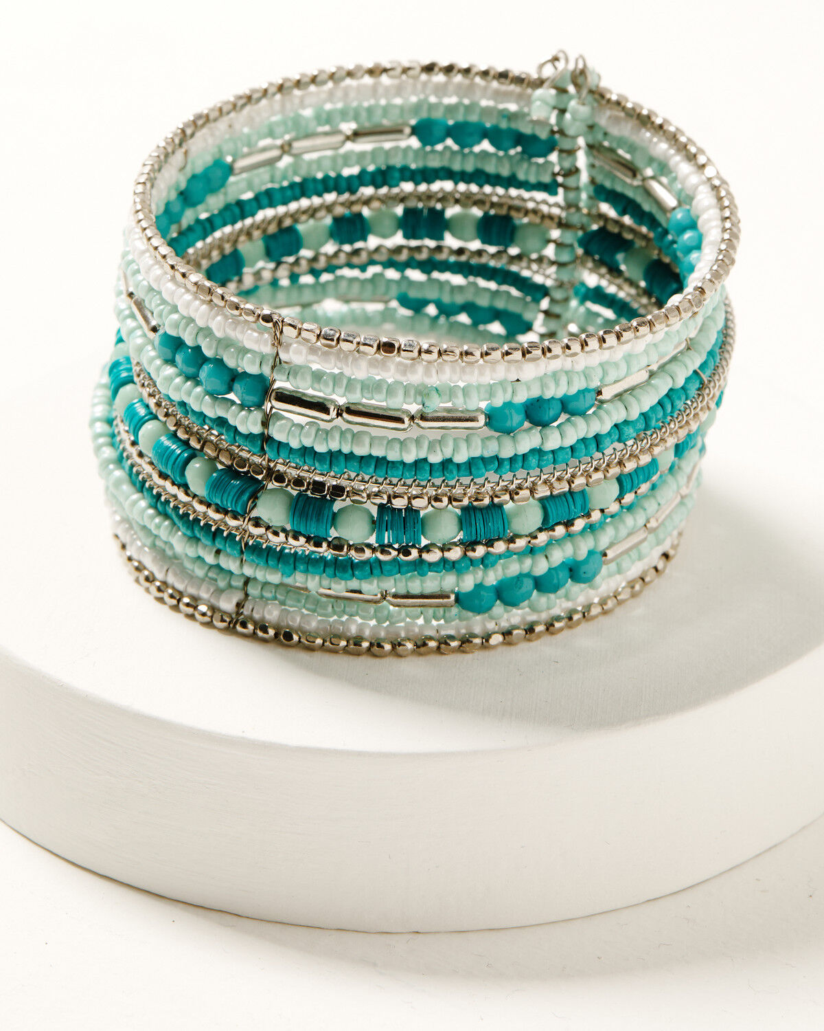 Image #1 - Shyanne Women's Beaded Cuff Bracelet, Turquoise, hi-res
