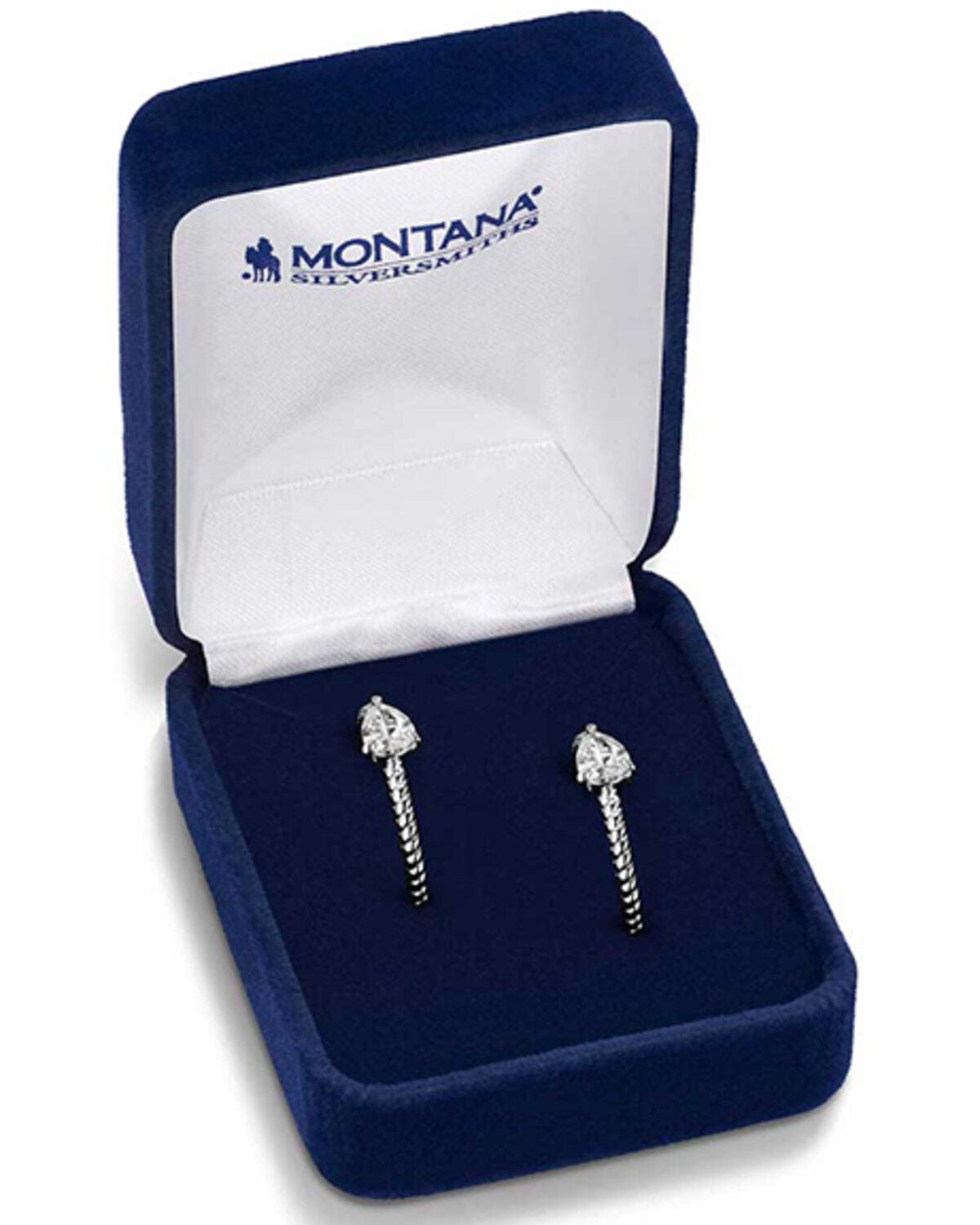 Image #3 - Montana Silversmiths Women's Wandering Trail Hoop Earrings, Silver, hi-res