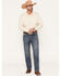 Image #1 - Rock & Roll Denim Men's Boot Barn Exclusive Alpha Medium Wash Relaxed Tapered Bootcut Reflex Stretch Denim Jeans, Medium Wash, hi-res