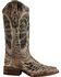 Image #2 - Corral Women's Sequin Wing & Cross Inlay Western Boots - Square Toe, Black, hi-res