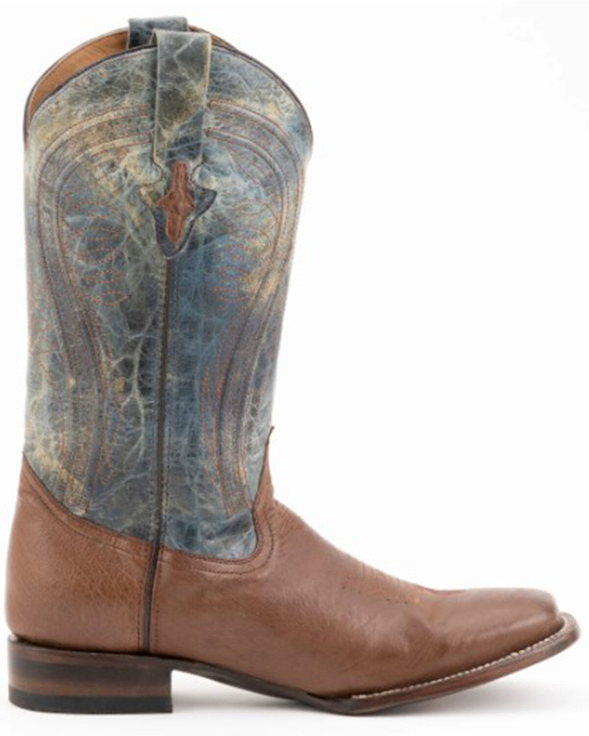 Image #2 - Ferrini Men's Smooth Quill Ostrich Exotic Boots - Broad Square Toe, Kango, hi-res
