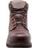 Ad Tec Men's 6" Tumbled Leather Comfort Work Boots - Soft Toe, Dark Brown, hi-res