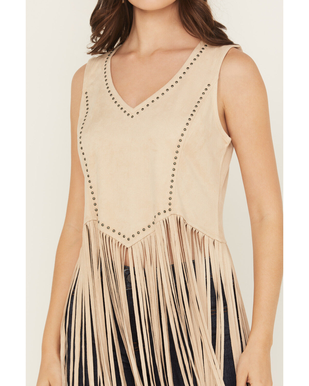 Idyllwind Women's Monticello Fringe Faux Suede Studded Tank Idyllwind Women's Monticello Fringe Faux Suede Studded Tank