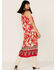 Image #4 - Band of the Free Women's Power of Peace Floral Print Halter Midi Dress, Red, hi-res