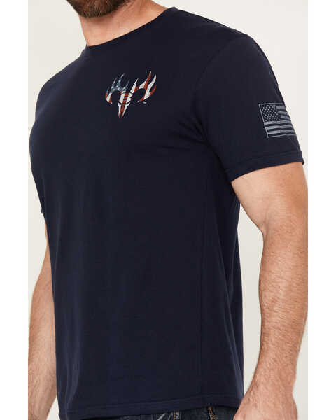 Buckwear Men's Bronco Surf Trip Short Sleeve Graphic T-Shirt, Navy, hi-res