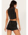 Idyllwind Women's Delrose Drive Studded Denim Vest, Black, hi-res