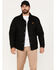 Brixton Men's Beta Coaches Solid Print Wind and Water Repellent Jacket, Black, hi-res