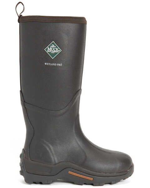 Image #2 - Muck Boots Men's Wetland Snake Rubber Boots - Round Toe, Brown, hi-res