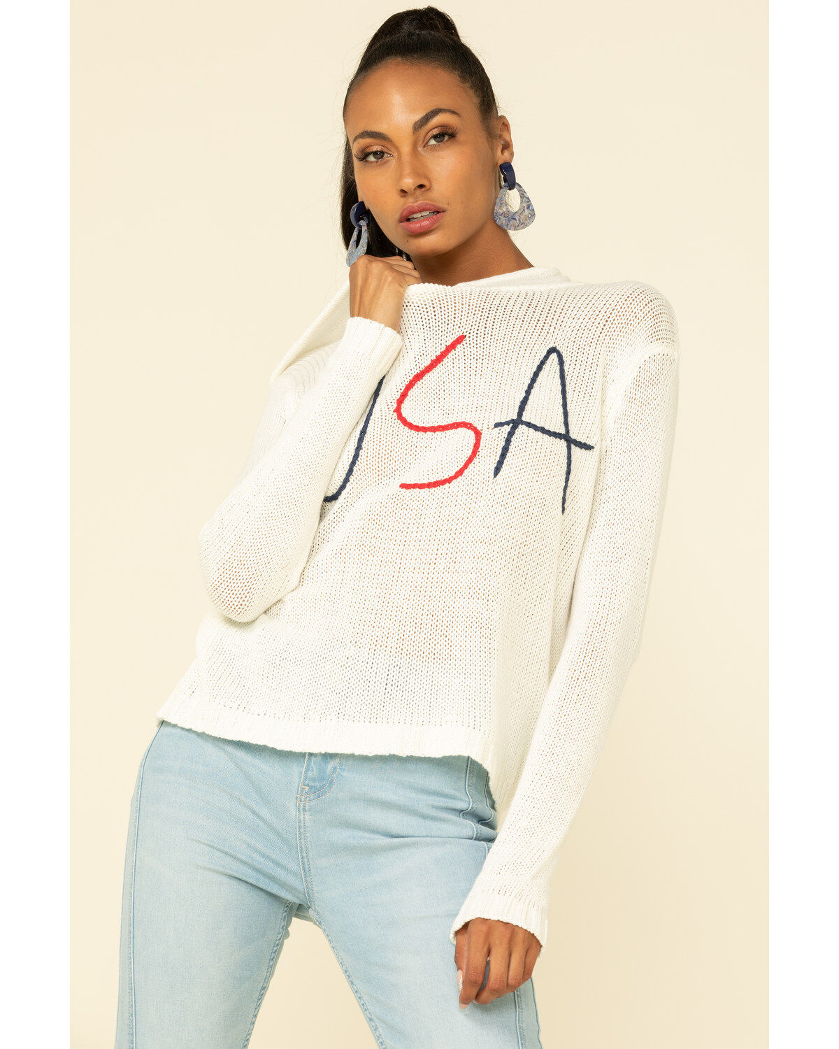 Image #2 - Vintage Havana Women's USA Graphic Hoodie, , hi-res