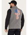 Image #4 - Howitzer Men's Skull Bonded Vest, Charcoal, hi-res