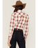 Rough Stock By Panhandle Women's Dobby Plaid Western Snap Shirt, Red, hi-res