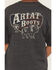 Image #3 - Ariat Boys' Logo Bison Flag Short Sleeve Graphic T-Shirt, Charcoal, hi-res