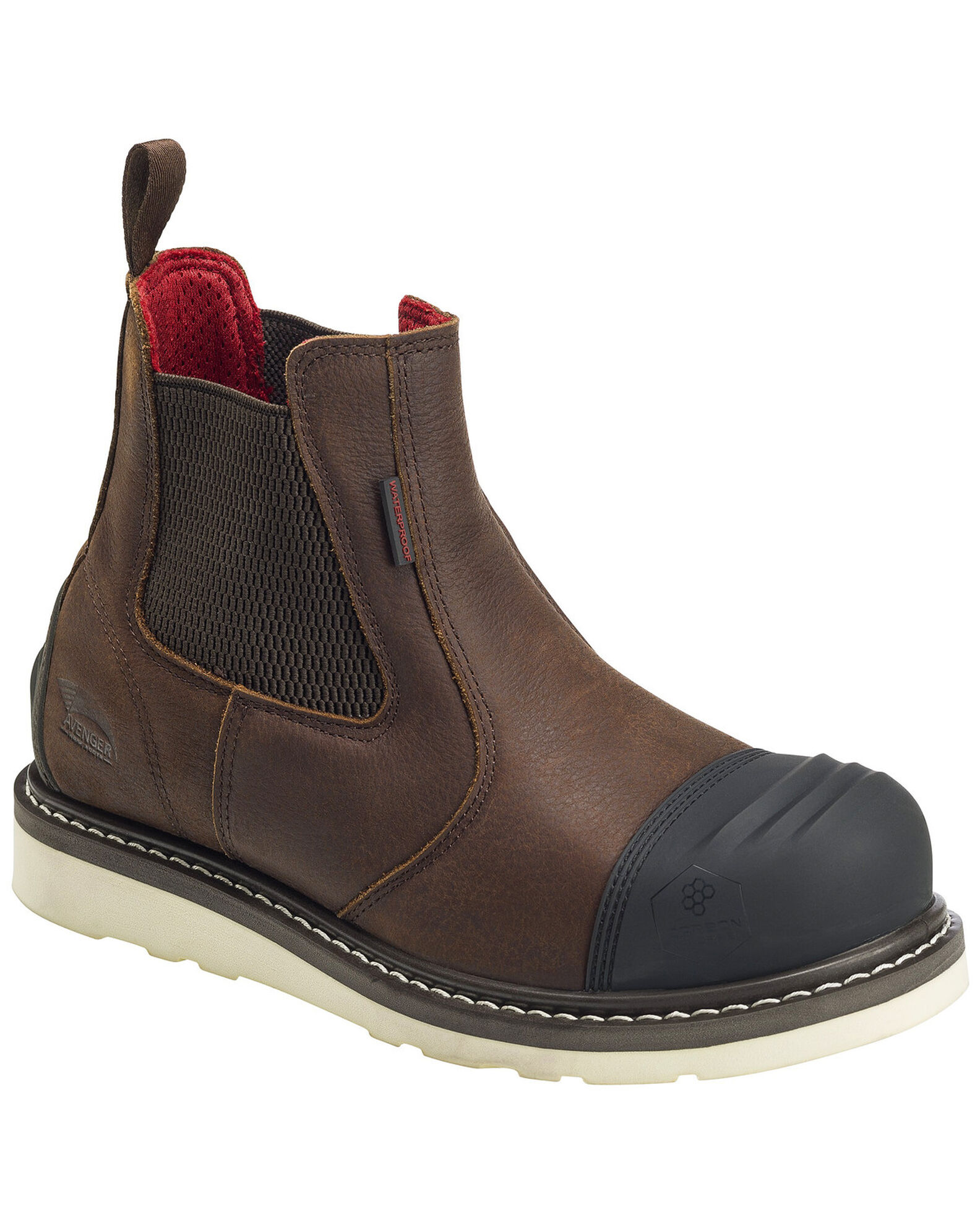 Avenger Men s Waterproof Romeo Wedge Work Boots Carbon Toe