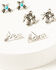 Image #2 - Idyllwind Women's Alteras Yee Haw Earring Set - 6 Piece, Silver, hi-res