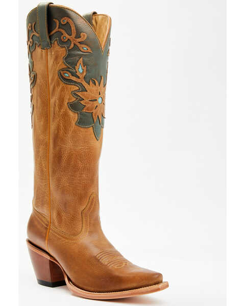 Shyanne Women's Juni Western Boots - Snip Toe, Tan, hi-res