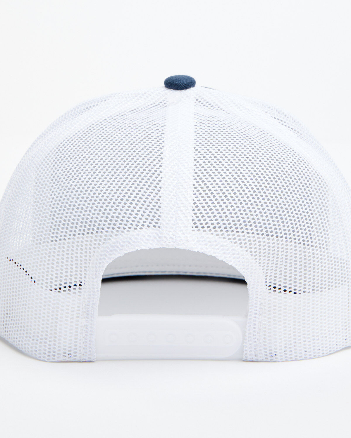 Image #3 - Lazy J Ranch Men's Willow Blue & White Large Patch Mesh-Back Ball Cap, Navy, hi-res
