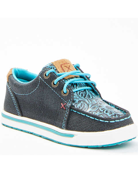 Twisted X Girls' Kicks Western Casual Shoes, Blue, hi-res