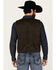 Image #4 - Cody James Men's Pancho Villa Oilskin Button-Front Western Vest, Brown, hi-res