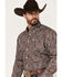 Image #2 - Cinch Men's Paisley Print Long Sleeve Button-Down Western Shirt, Brown, hi-res