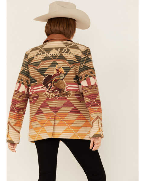 Double D Ranch Women's Serape Embroidered Blanket Jacket, Multi, hi-res