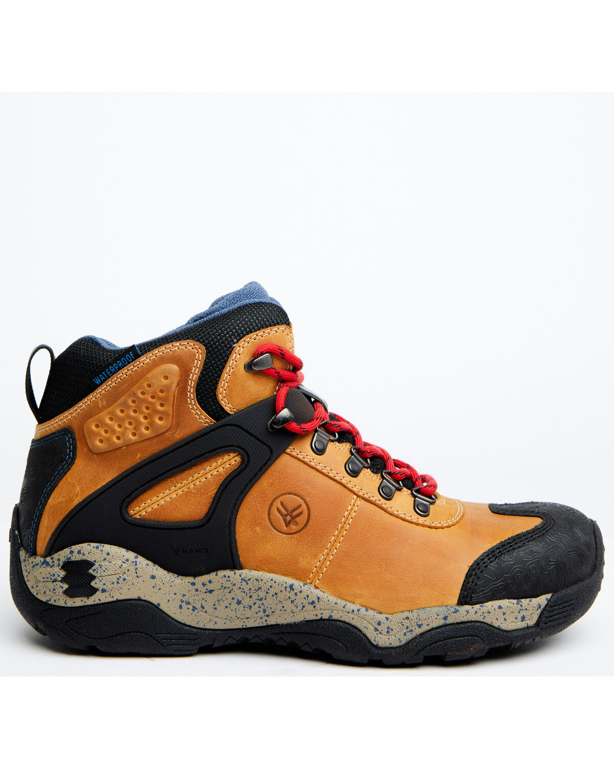 Image #2 - Hawx Men's Talon 3 Waterproof Lace-Up Hiking Work Boots - Broad Square Toe, Pecan, hi-res