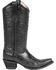 Image #3 - Circle G Women's Cross Embroidered Western Boots, Black, hi-res