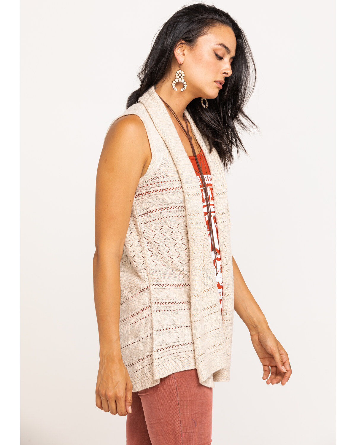 sweater duster vest
