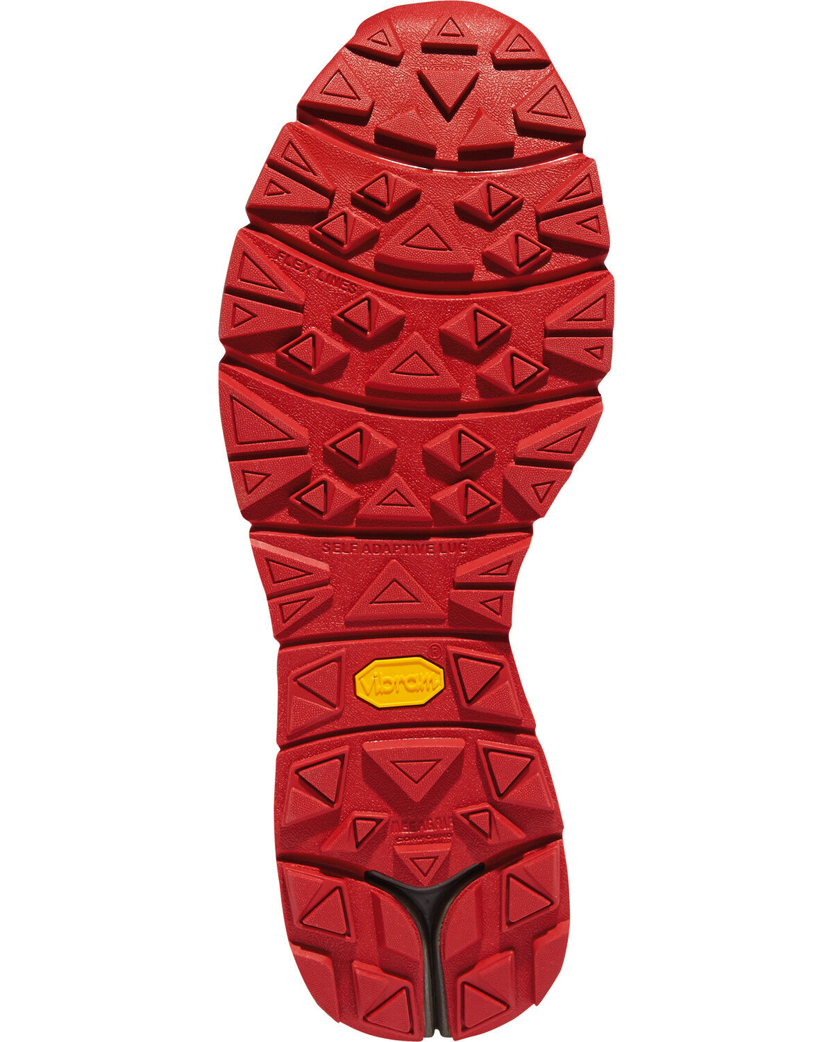 red hiking boots
