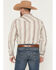 Image #4 - Cody James Men's Warhunt Dobby Striped Long Sleeve Snap Western Shirt, Ivory, hi-res